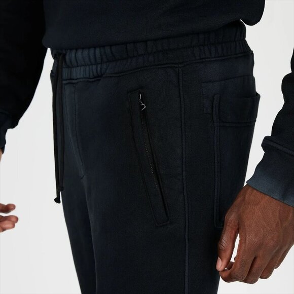 Cotton Citizen Bronx Sweatpants Black Silver Ankle Zipper Pants Size XXL - Picture 2 of 15